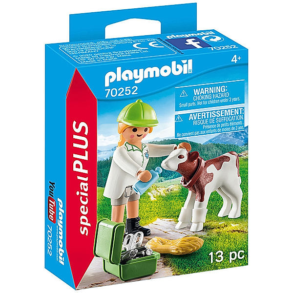 Playmobil® PLAYMOBIL® 70252 Special Plus Tierärztin mit Kälbchen