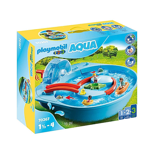 Playmobil® PLAYMOBIL® 70267 1.2.3 Aqua Fröhliche Wasserbahn