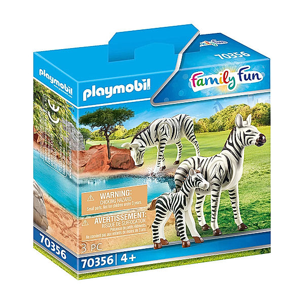 Playmobil® PLAYMOBIL® 70356 Family Fun 2 Zebras mit Baby