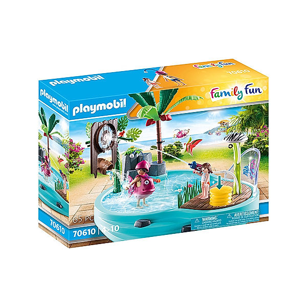 Playmobil® PLAYMOBIL® 70610 Family Fun Spaßbecken mit Wasserspritze