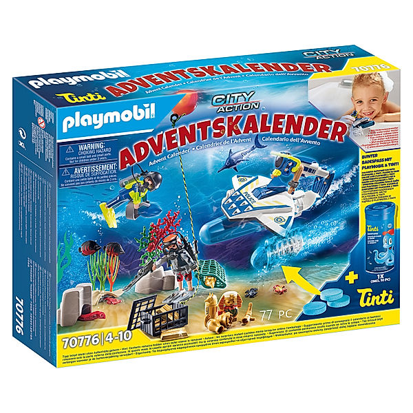 Playmobil® PLAYMOBIL® Adventskalender 70776 Badespaß Polizeitaucheinsatz