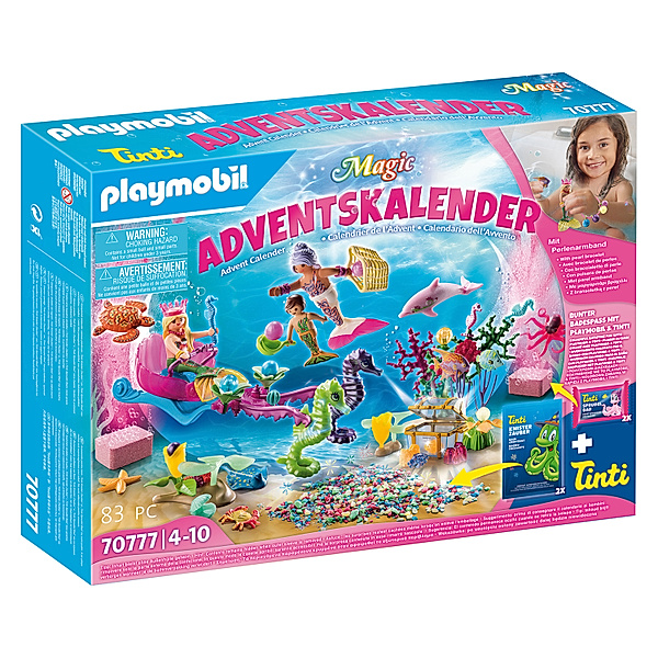 Playmobil® PLAYMOBIL® Adventskalender 70777 Badespaß Meerjungfrauen