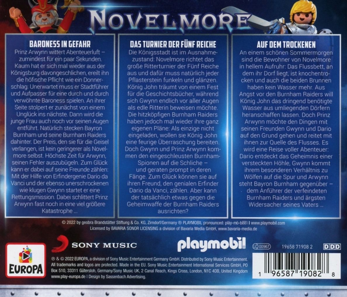PLAYMOBIL Hörspiele - Novelmore-Box 1 Folgen 1, 2, 3, 3 CD Longplay