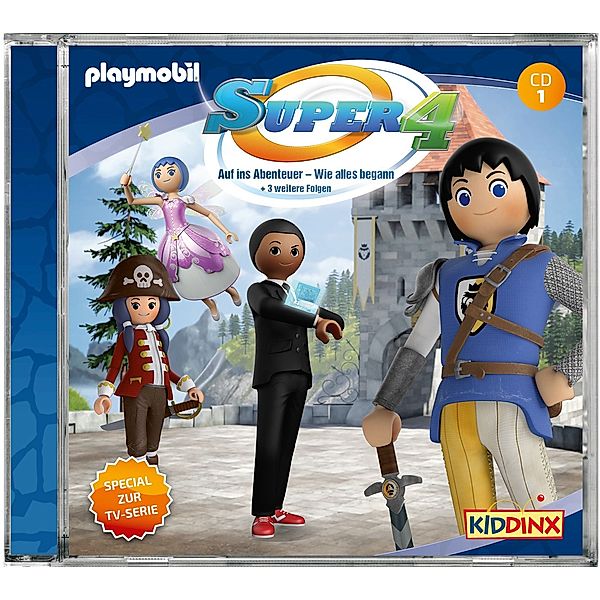 Playmobil Super 4 - Auf ins Abenteuer Wie alles begann, Audio-CD, Super4