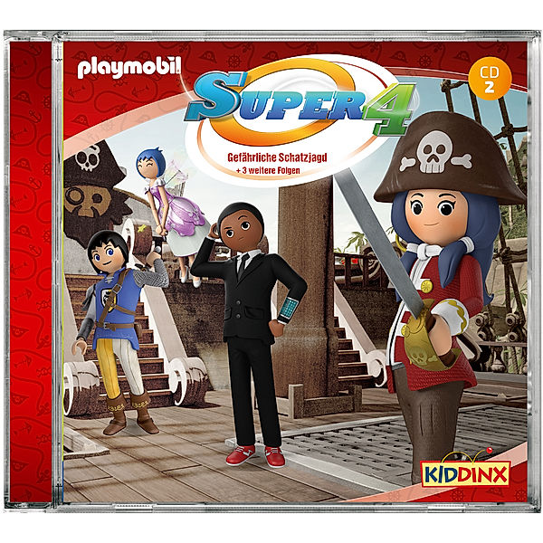 Playmobil Super 4 - Gefährliche Schatzjagd, Audio-CD, Super4