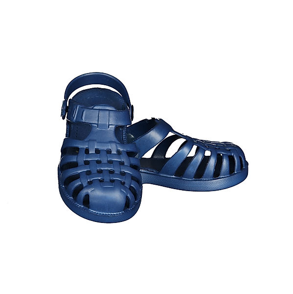 Playshoes Playshoes Badesandalen Uni mit Zehenschutz, blau (Größe: 24/25)