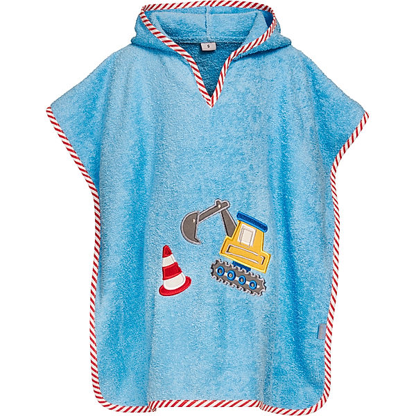 Playshoes Playshoes Frottee-Badeponcho Bagger, blau (Größe: 104 - 140)