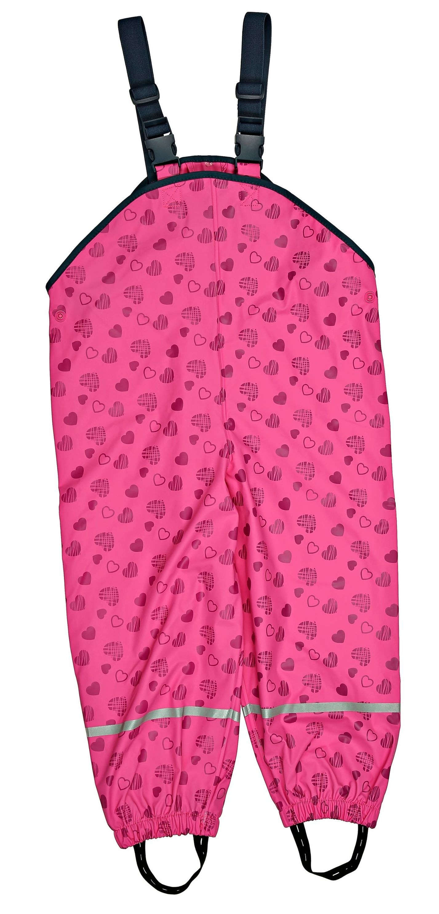 Playshoes Regenhose Herzchen Allover mit Hosenträgern, pink Größe: 98 |  Weltbild.at