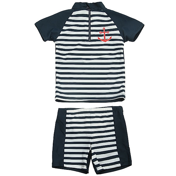 Playshoes Playshoes Schwimmanzug Maritim, 2-teilig, blau/weiss (Grösse: 134/140)