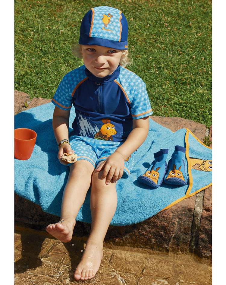 Playshoes UV-Schwimmanzug Die Maus, 2-teilig, blau Größe: 98 104