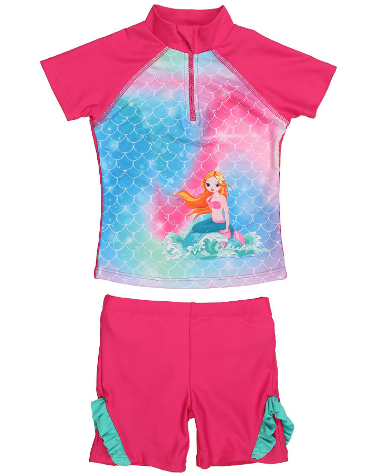 Playshoes UV-Schwimmanzug Meerjungfrau, 2-teilig, pink bunt Grösse: 74 80 |  Weltbild.ch
