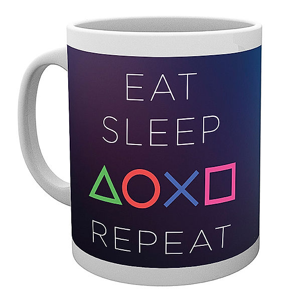 PLAYSTATION Eat Sleep Repeat Tasse, Diverse Interpreten