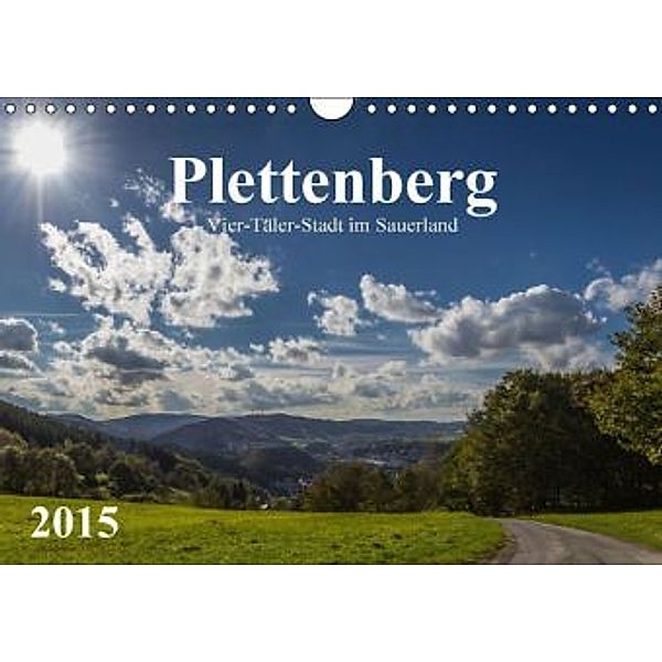 Plettenberg - Vier-Täler-Stadt im Sauerland (Wandkalender 2015 DIN A4 quer), Simone Rein