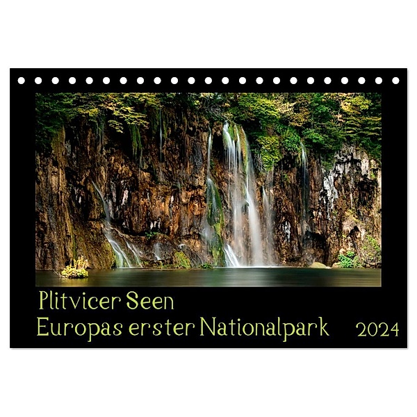 Plitvicer Seen - Europas erster Nationalpark (Tischkalender 2024 DIN A5 quer), CALVENDO Monatskalender, Kirsten Karius