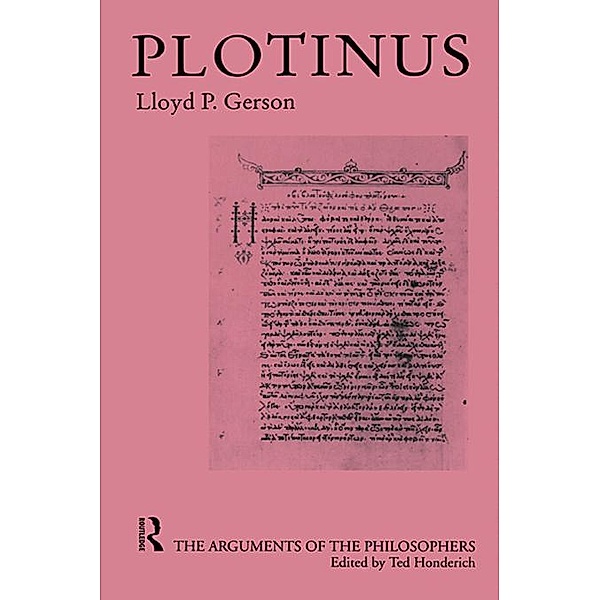 Plotinus-Arg Philosophers, Lloyd P. Gerson