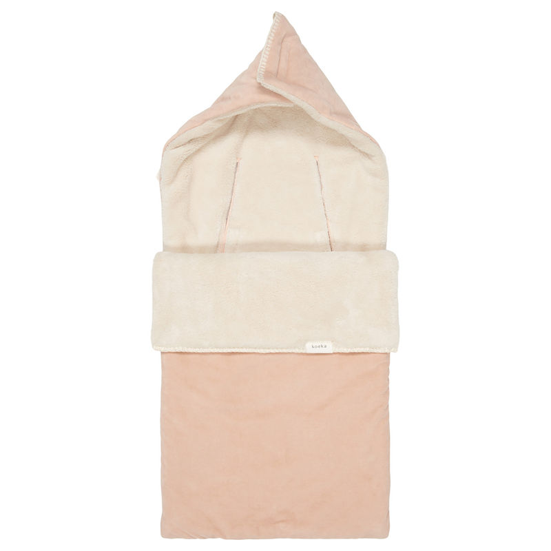 Plüsch-Fußsack ODDI in rosa salt