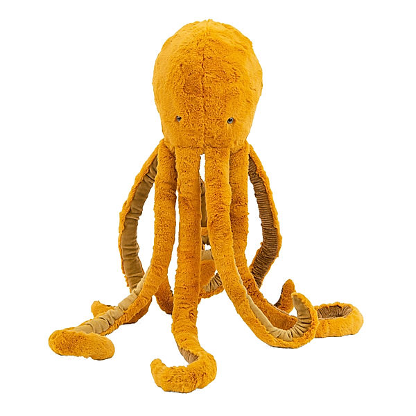 Moulin Roty Plüschtier GROssER OKTOPUS (69 cm) in ocker