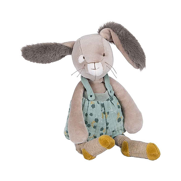 Moulin Roty Plüschtier TROIS LAPINS - KANINCHEN (38cm) in grün