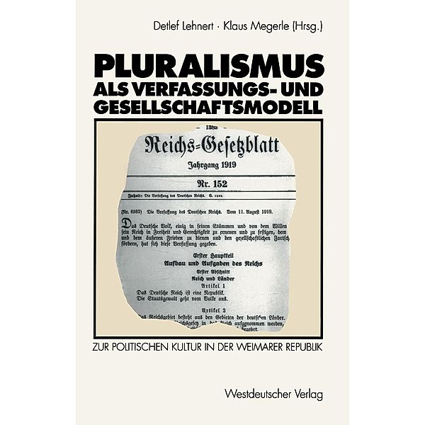 Pluralismus als Verfassungs- und Gesellschaftsmodell