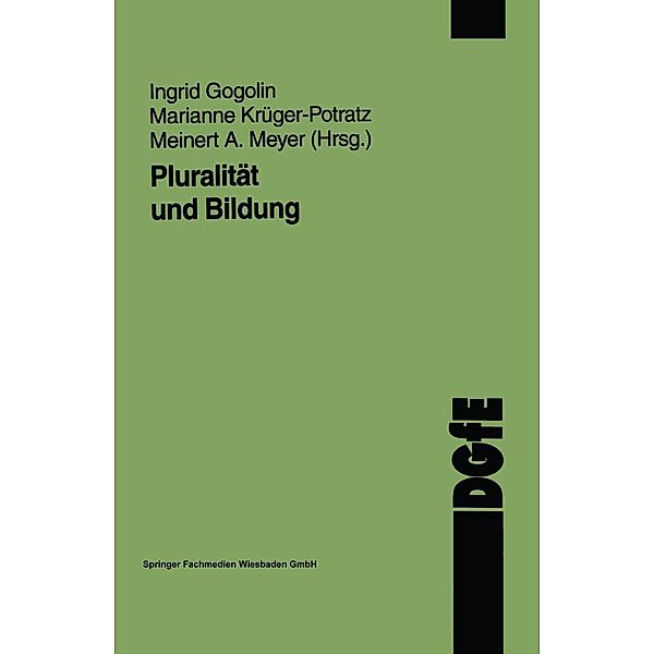 Pluralität und Bildung / Schriften der DGfE