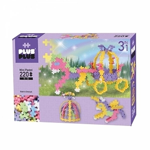 Plus-Plus Mini Pastel 220 - Märchen, 3-in-1