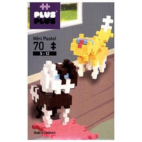Plus-Plus Mini Pastel 70 - Hund & Katze