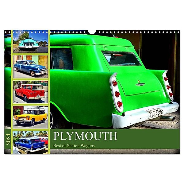 PLYMOUTH - Best of Station Wagons (Wandkalender 2024 DIN A3 quer), CALVENDO Monatskalender, Henning von Löwis of Menar