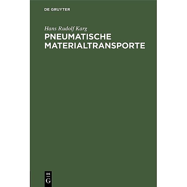 Pneumatische Materialtransporte / Jahrbuch des Dokumentationsarchivs des österreichischen Widerstandes, Hans Rudolf Karg