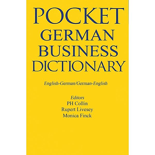 Pocket Business German Dictionary, Bloomsbury Publishing