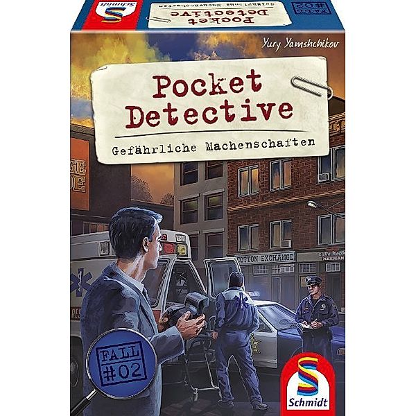 SCHMIDT SPIELE Pocket Detective, Gefährliche Machenschaften (Spiel)