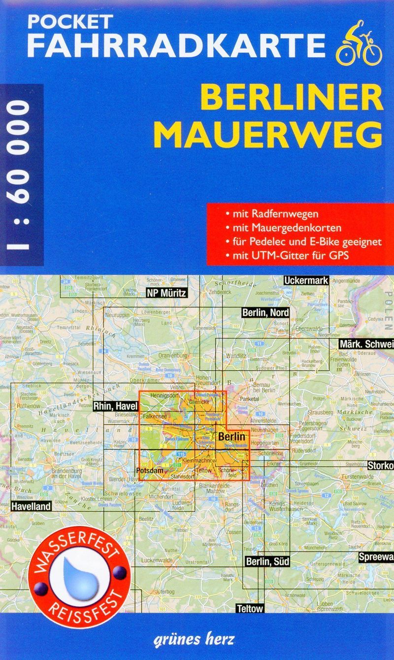 Pocket-Fahrradkarte Berliner Mauerweg Buch jetzt online bei Weltbild.ch  bestellen