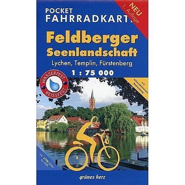 Pocket Fahrradkarte Feldberger Seenlandschaft