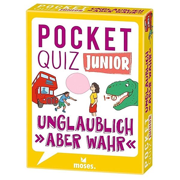 moses. Verlag Pocket Quiz junior Unglaublich, aber wahr (Kinderspiel), Carola von Kessel