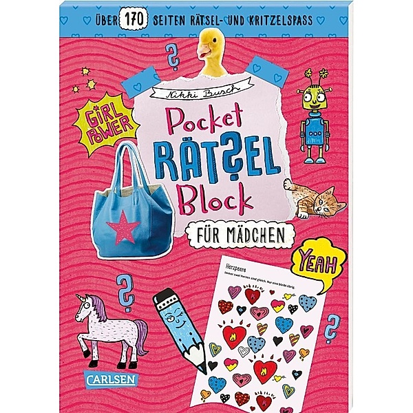 Pocket-Rätsel-Block: Für Mädchen, Nikki Busch