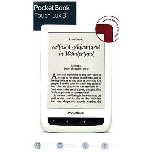 Pocketbook Touch Lux 3 ruby red, E-Book Reader