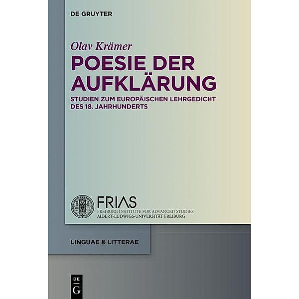 Poesie der Aufklärung / linguae & litterae, Olav Krämer