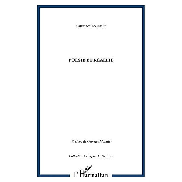 Poesie et realite / Hors-collection, Bougault Laurence