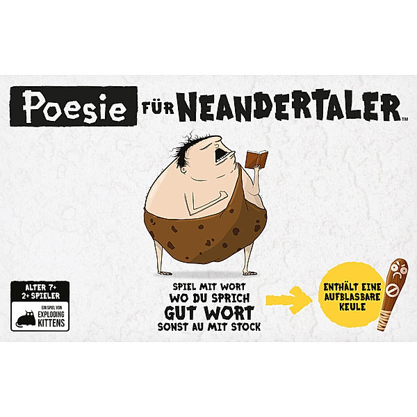 Asmodee, Exploding Kittens Poesie für Neandertaler (Spiel)