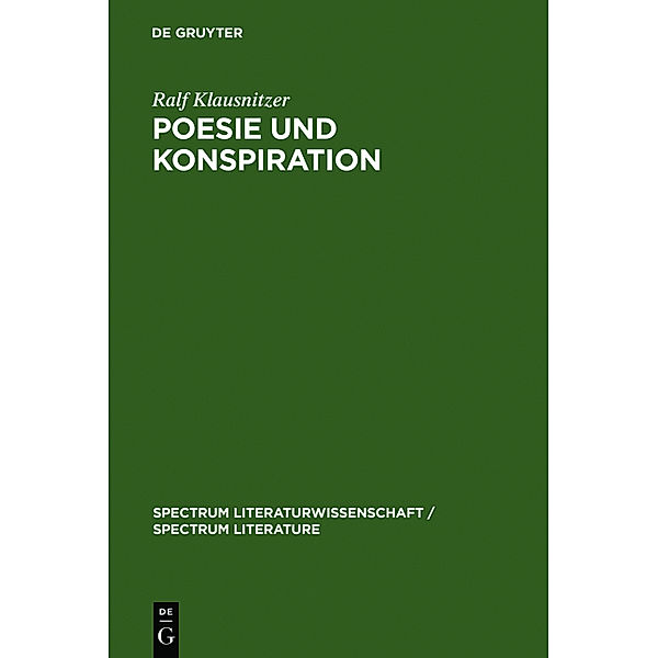 Poesie und Konspiration, Ralf Klausnitzer