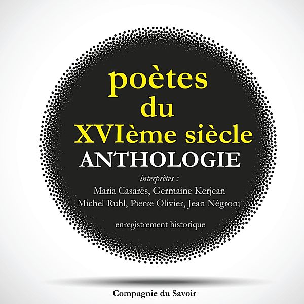 Poètes du XVIeme siècle, anthologie, Pierre De Ronsard