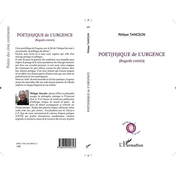 Poet(h)ique de l'urgence / Hors-collection, Philippe Tancelin