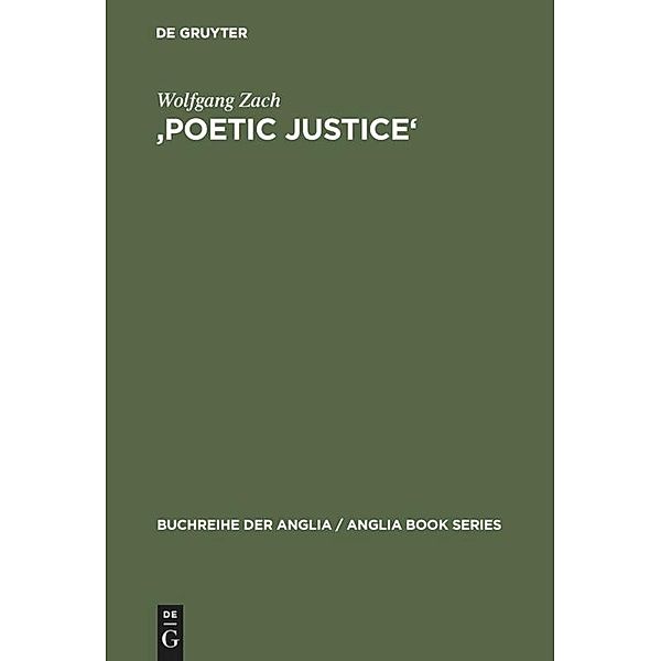 'Poetic Justice' / Buchreihe der Anglia / Anglia Book Series, Wolfgang Zach