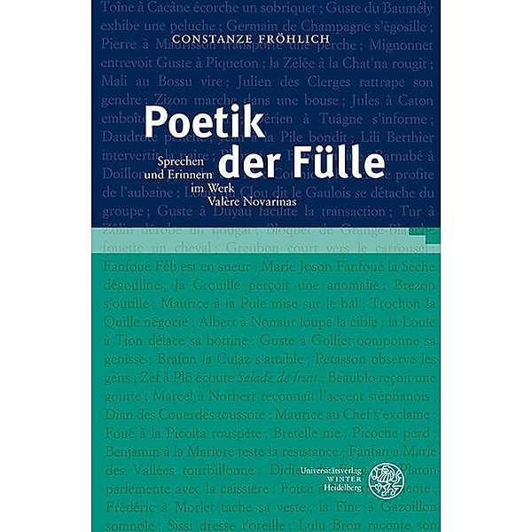 Poetik der Fülle / Studia Romanica Bd.186, Constanze Fröhlich