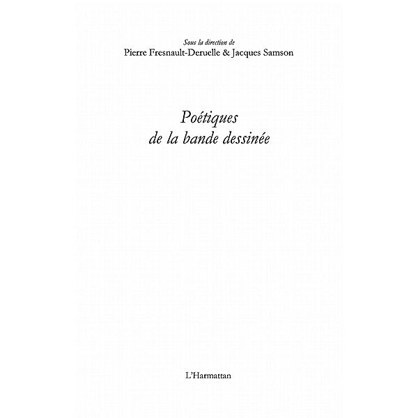 Poetiques de la bande dessinee / Hors-collection, Jean-Louis Lespagnol
