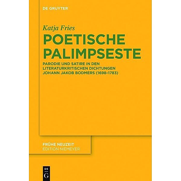 Poetische Palimpseste / Frühe Neuzeit, Katja Fries