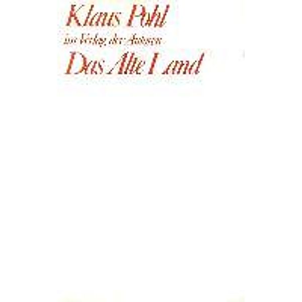 Pohl, K: Alte Land, Klaus Pohl