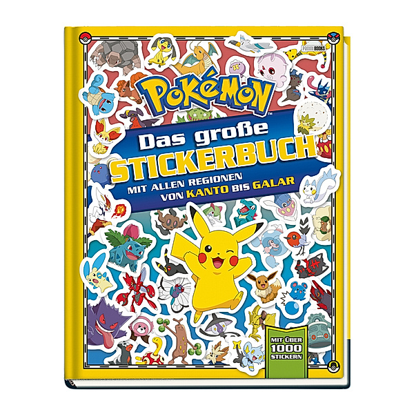 Pokémon: Das grosse Stickerbuch mit allen Regionen von Kanto bis Galar, Pokémon, Panini