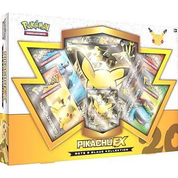 Pokemon (Sammelkartenspiel) Pikachu-EX Rote & Blaue Kollektion Box (deutsch)