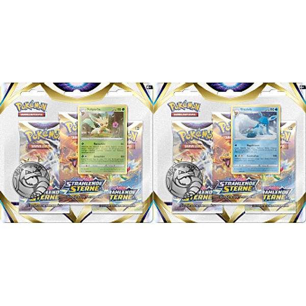 Pokémon (Sammelkartenspiel), PKM SWSH09 3-Pack Blister DE