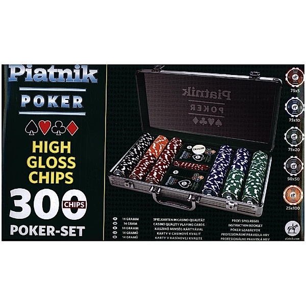 Piatnik Pokerkoffer-Set 300 Chips